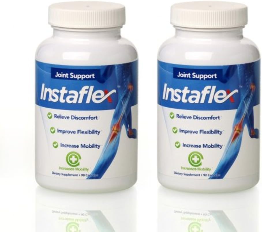 Instaflex Joint Support - Klinicky študovaný kĺb Relief Blend Glukozamín, MSM, White Willow, Turmerica, Ginger, Cayenne, Kyselina hyalurónová - 2 balenia, 180 kapsúl