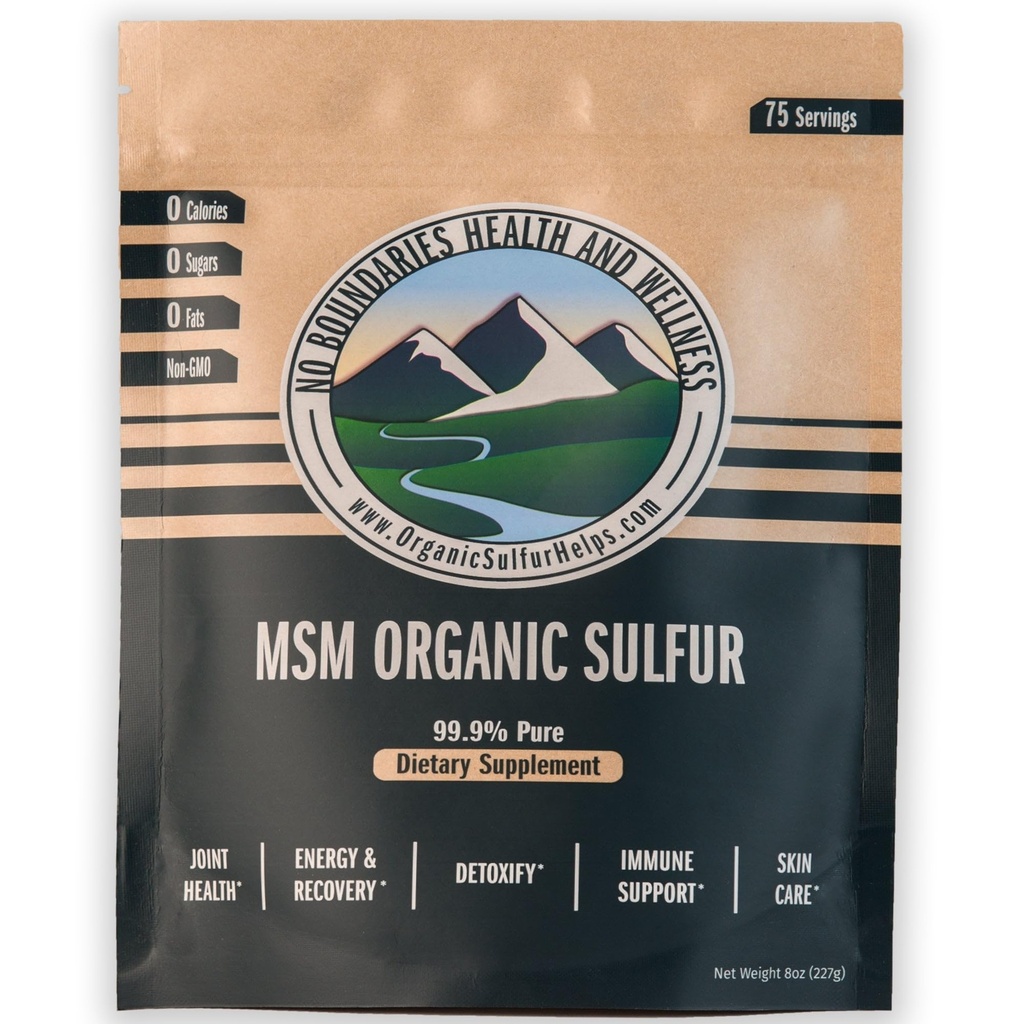 MSM Organic Sulfur Crystals by No Hranice zdravie a wellness 