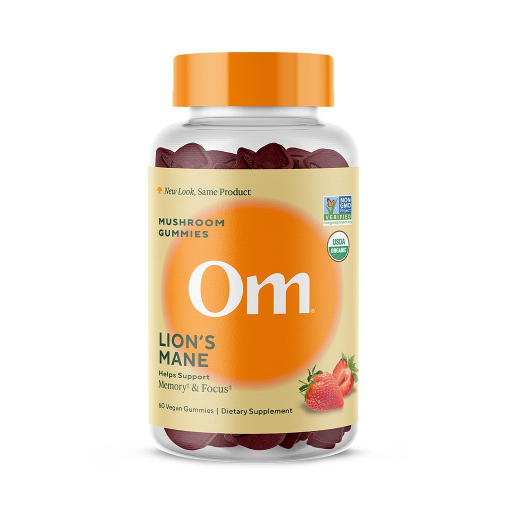 Om Levy Mane Hubové Gummy - Organické Huby Supplement a Nootropic - Mozog Doplnky pre pamäť a zameranie, 60 Počet (30 Servings)