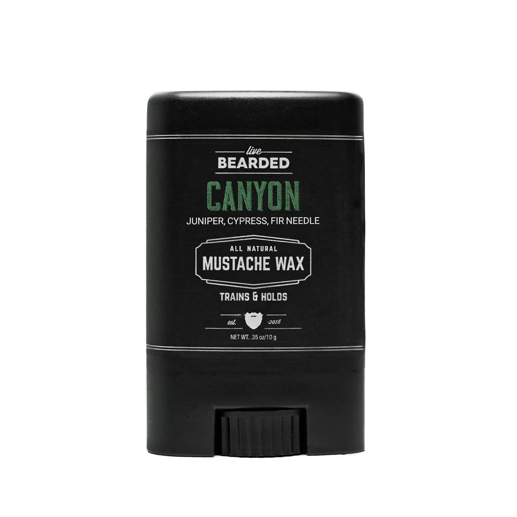 Živé medvedí fúzy Wax Stick, 0,35 oz - Made in the USA with All-Natural Ingredients - Medium Hold Stache and Beard Styling for Men 