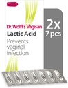 Vagisan Dr. Wolff's Lucicular Acid Passaries, Daily Vaginal Health & Intimate Hygiene, Prevents Infection, 2X7ks