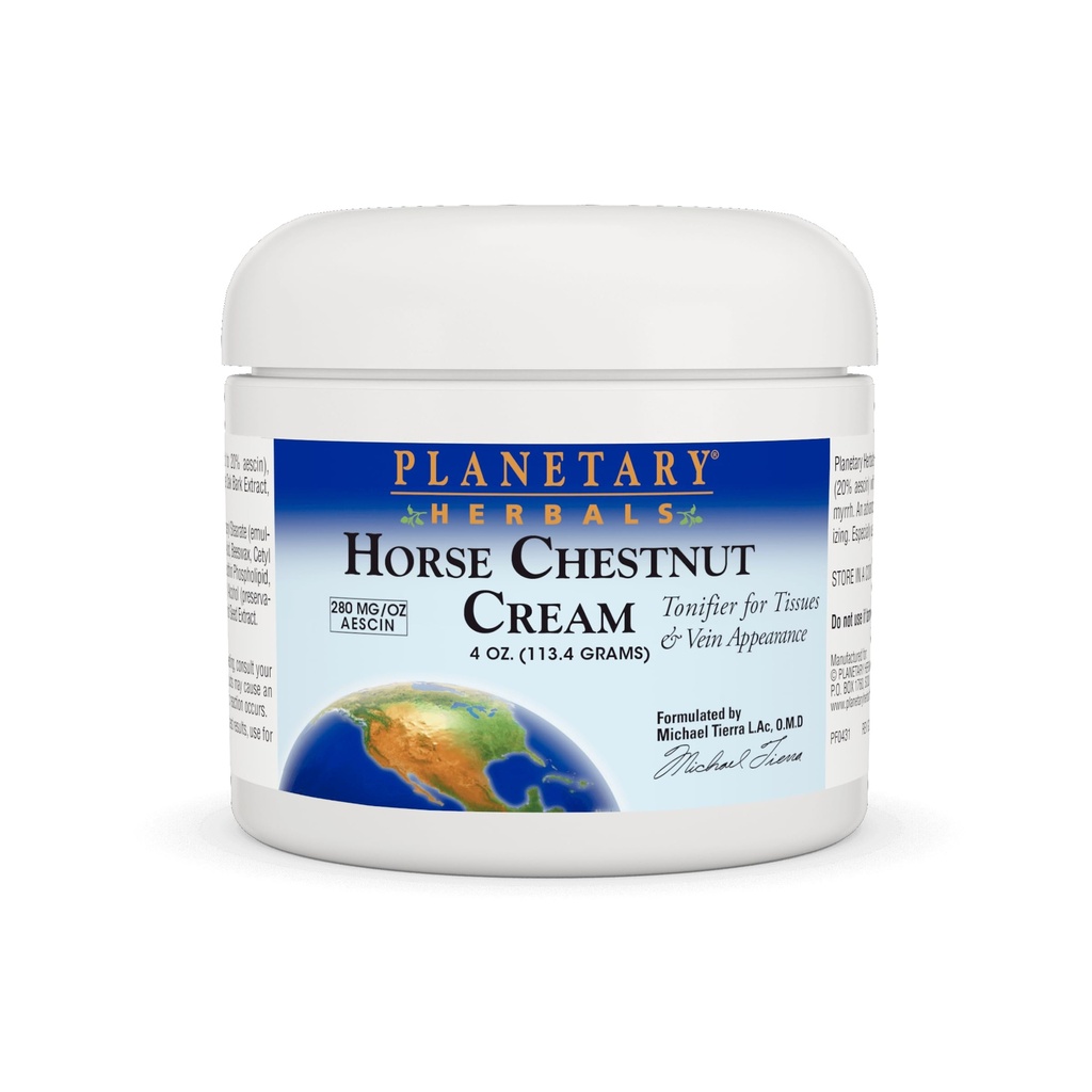 Planétové byliny Konský gaštanový krém Tonifier - 4oz