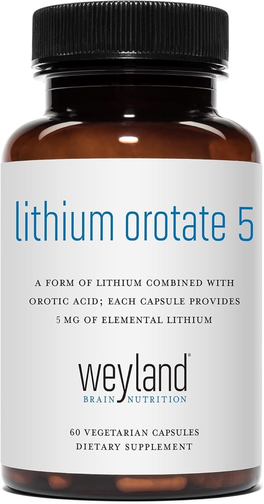 Orotát lítia - 5 mg elementárneho lítia na vegetariánskej kapsule