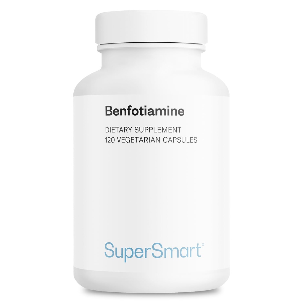 Supersmart - Benfotiamín 320mg za deň (Vysoká potencia) - Biologicky dostupné tiamín - Vitamín B1 Benfotiamín Supplement 