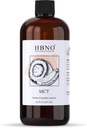 HBNO California Bottled Coconut Mct Oil 16 fl oz (475ml) Hodnota Veľkosť - Natural Mct Oil, Cold Pressed - Perfektný nosič pre masáže, Aromaterapia - Ideálne pre tvár, telo, pery, & vlasy