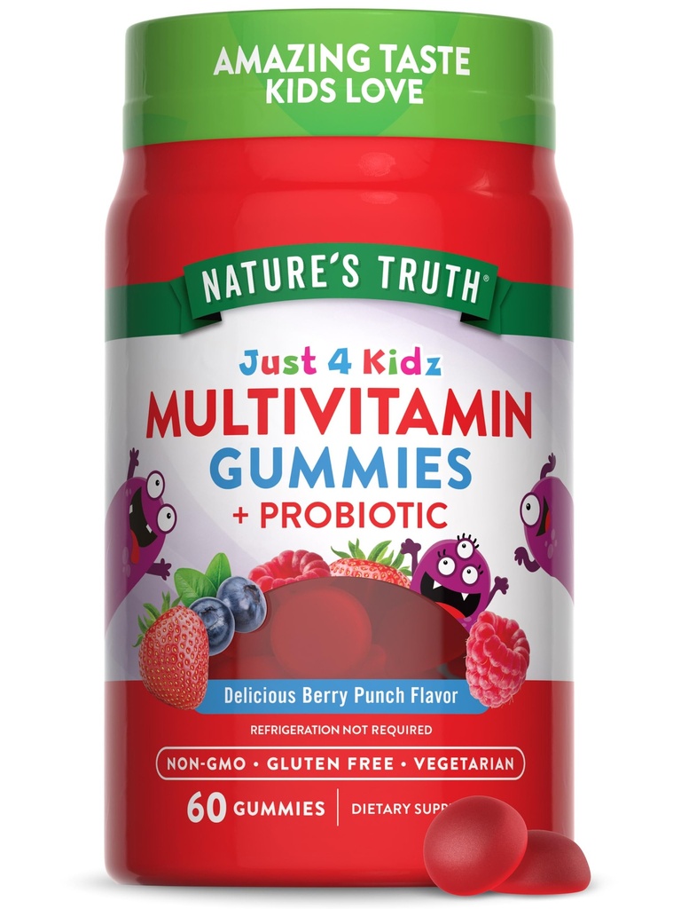 Príroda Pravda Deti Multivitamínové Gumies s probiotikami 60 Gróf 