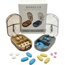 2PCS - Pilulky Cutter Splitter s Mini Pill Box 