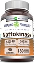Amazing Formules Nattokináza Dietary Supplement 100 mg Veggie Capsules Supplement 