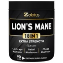 Zolotus Lions Mane Mushrom Complex Kapsule s Cordeyceps, Elderberry, Ginkgo Biloba, Bacopa - 90 Kapsule