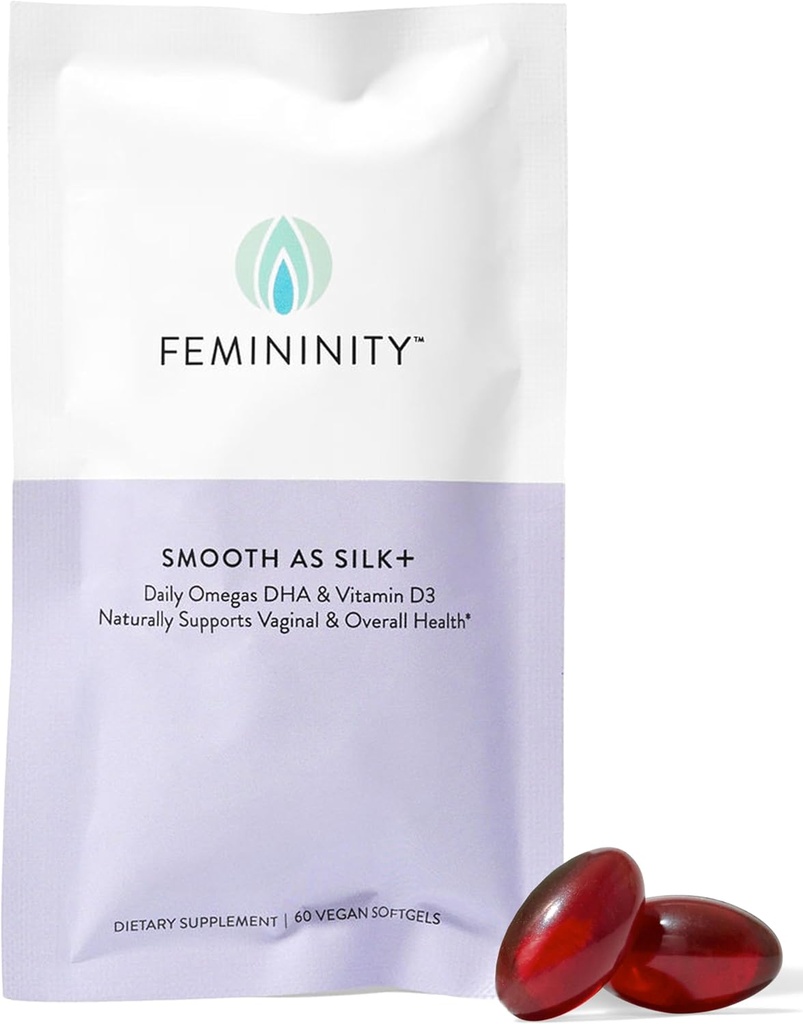 Femininita hladká ako Silk+ 30-Day Refill for Vaginal Suchosť (60 Softgels) 