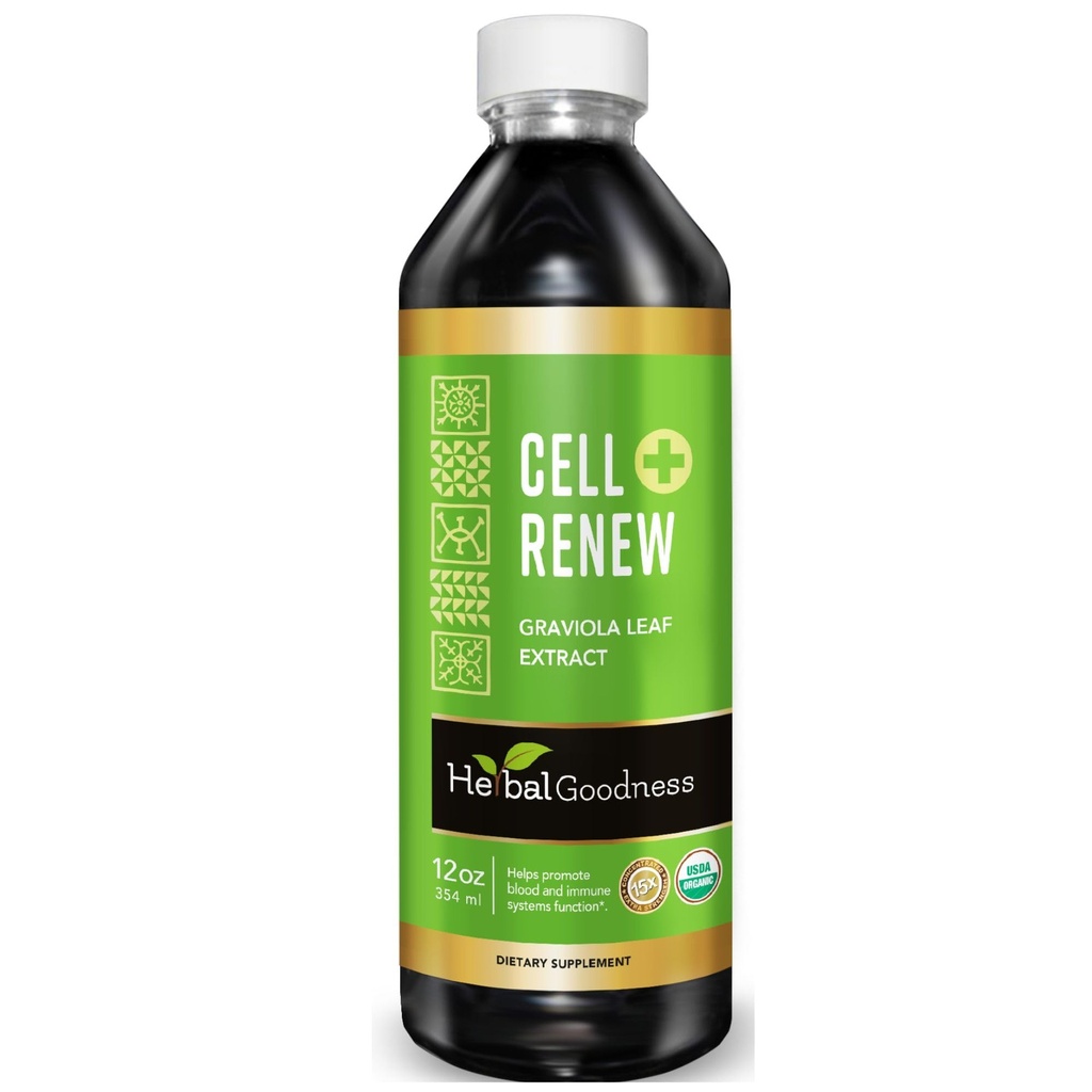 Soursop Extract Organic Cell Renew Graviola Leaf Extract 12oz 