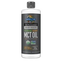 Záhrada života Dr. Formulated Brain Health 100% Organic Coconut MCT Oil 32 fl oz Unflavred, 13g MCTs, Body & Brain Fuel, Certified Non-GMO Vegan & Gluten Free, Hexane-Free