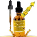 Pure Organic Mullein Oil - Organic Mullein Ear Oil Drops - Prírodné riešenie starostlivosti o uši, Tinnitus, a deti - bylinné Mullein extrakt kvapaliny pre upokojujúce úľavu (2 oz)