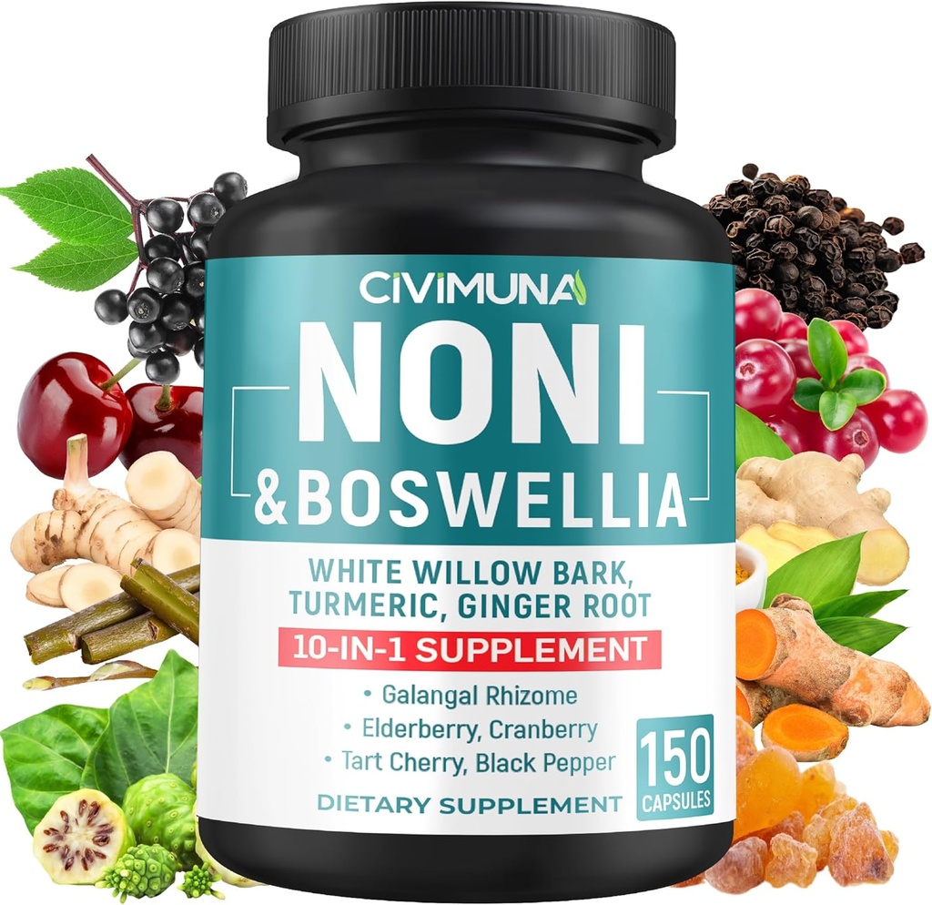 Noni Extract Capsulas with Noni, Boswellia, White Willow Bark and More - 150 Kapsule od 5 mesiacov
