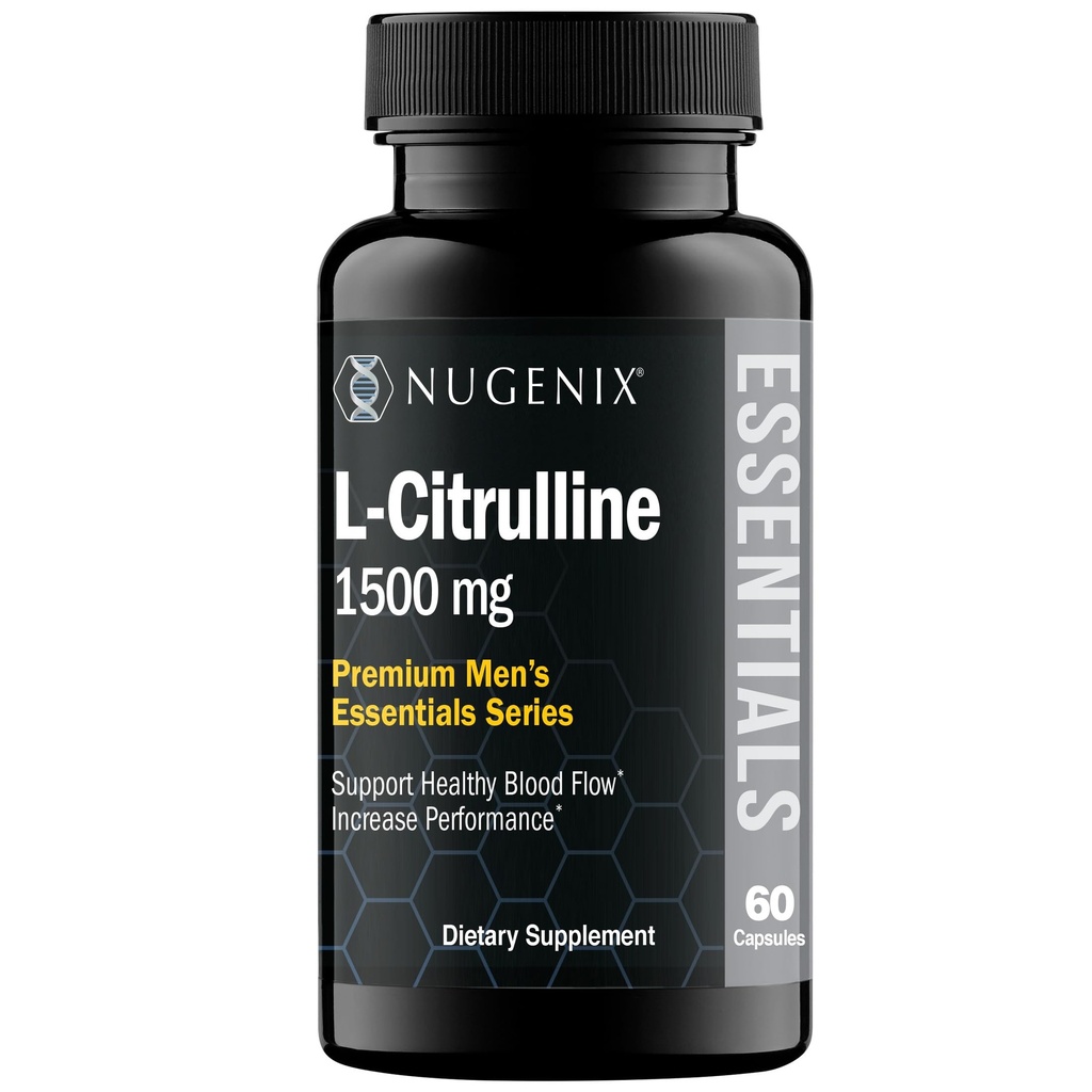 Nugenix Essentials L- Citruline Supplement for Enhanced Blood Flow and Performance - 1500 mg, 60 kapsúl