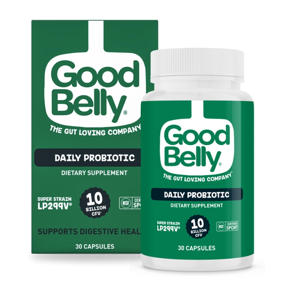 GoodBelly Probiotické Kapsule pre Tráviace zdravie 