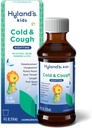 Hyland's Kids Cold and Cough, Nighttime Cough Sirup Medicine for Kids Age 2 and up, Decongestant, Sore Throat Relief and Sleepless, Relief of Common Cold Symptoms, 4 Fl Oz