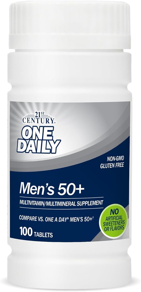 21st Century One Daily Men's 50+ Tablets, 100 Count