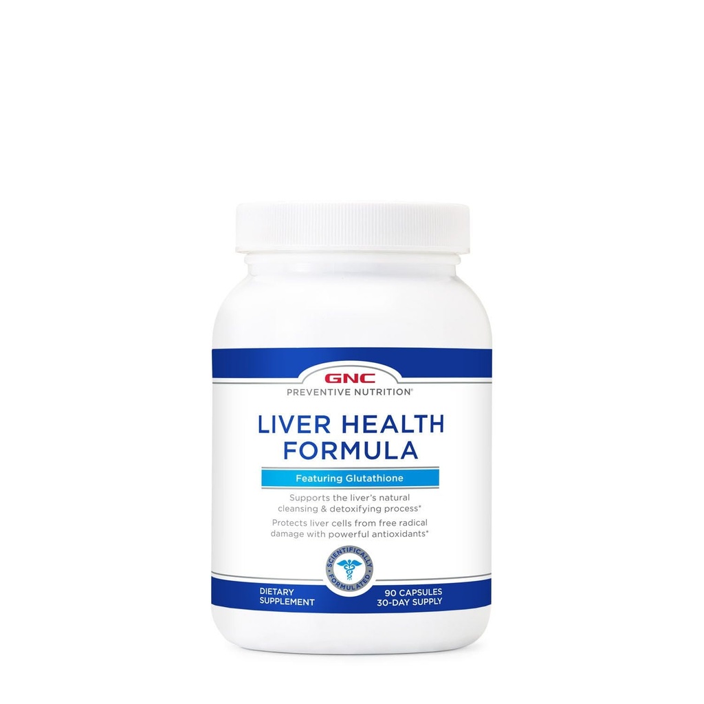 GNC Preventive Nutrition Liver Health Formula, Vlastnosti Glutatión, 90 Kapsule