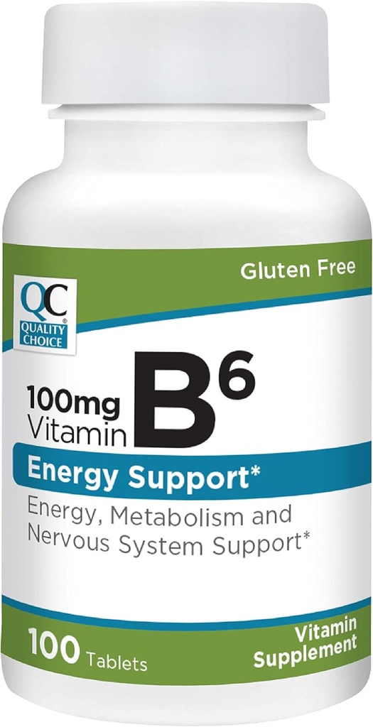 Kvalitná voľba Vitamín B6 100 mg, 100 tabliet