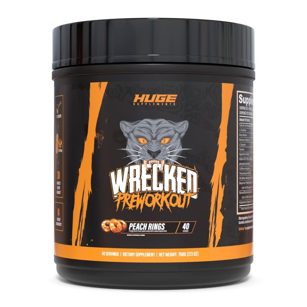 Vrakovaný prášok pred tréningom, pokročilá formula, Boosts Energy, Focus, Pumps & Performance, 10g L-Citrulín, 6,4g Beta Alanine, 5g Tyrozine, 1g Alpha GPC, 375mg Fast-Acting Caffeine & More (40 Servings)