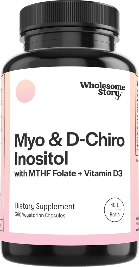 Myo-Inozitol & D-Chiro Inozitol Kapsule s MTHF, folát, vitamín D 