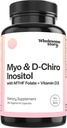 Myo-Inozitol & D-Chiro Inozitol Kapsule s MTHF, folát, vitamín D 