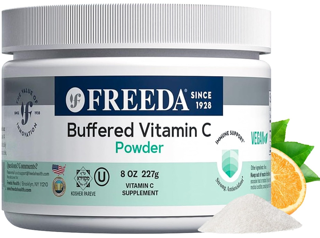 FREDA pufrovaný vitamín C prášok (Calcium askorbát) 