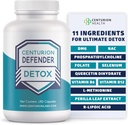 Centurion Defender Detox, Pečeň Cleanse Detox & Repair Supplement with Fosfatidylcholín, Vitamín B6, Folát, L-metionín a kyselina R-lipoová, 180 Caps