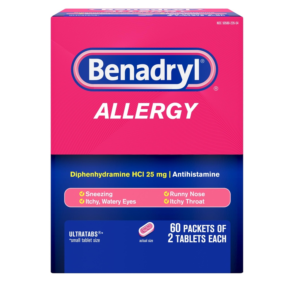 Benadryl Alergia ULTRATAB 60X2 DISPENSIT