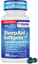 GenCare Maximum Strength Nighttime Sleep Aid Supplement for adults Deep Sleep Pills with Diphenhydramine HCl 50mg to Fall Asleep Faster- Silný Non-Habit forming PM Sleeping Relief [96 Softgels]