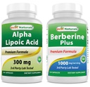 Najlepšie prírodné Alpha Kyselina lipoová 300 mg & Berberine Plus 1000 mg