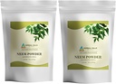 HERBAL HILLS Neem Leaf prášok čerstvé listy Pure Neem doplnok balenia 2 Combo