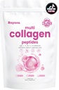Boysea. Powder Multi-Colagen Peptidy - Hydrolyzovaný proteín Peptid Typy I, II, III, V, X s biotínom a vitamínom C, podporuje pokožku, vlasy, nechty, a kĺb, Neflavované, non-GMO, Gluten-free, Easy Mix 1LB