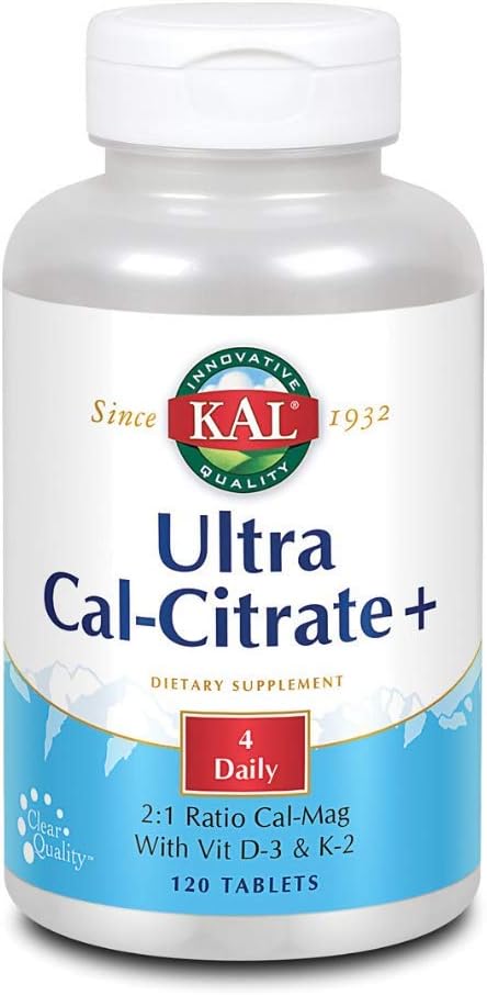 Kal Ultra Calcium Citrate Plus Tablety, 120 Počet