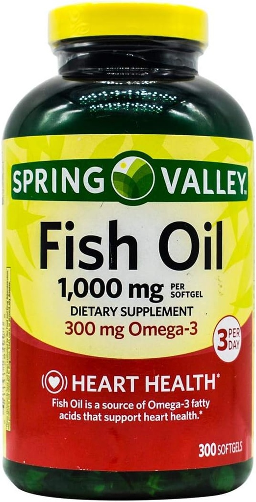 Jarné údolie - rybí olej 1000 mg, 300 Softgels