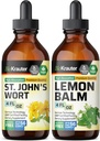 BIO KRAUTER sv. Jána chutný Tinktúra 4 Fl. Oz. & Citrón Balm Tincture 4 Fl. Oz.