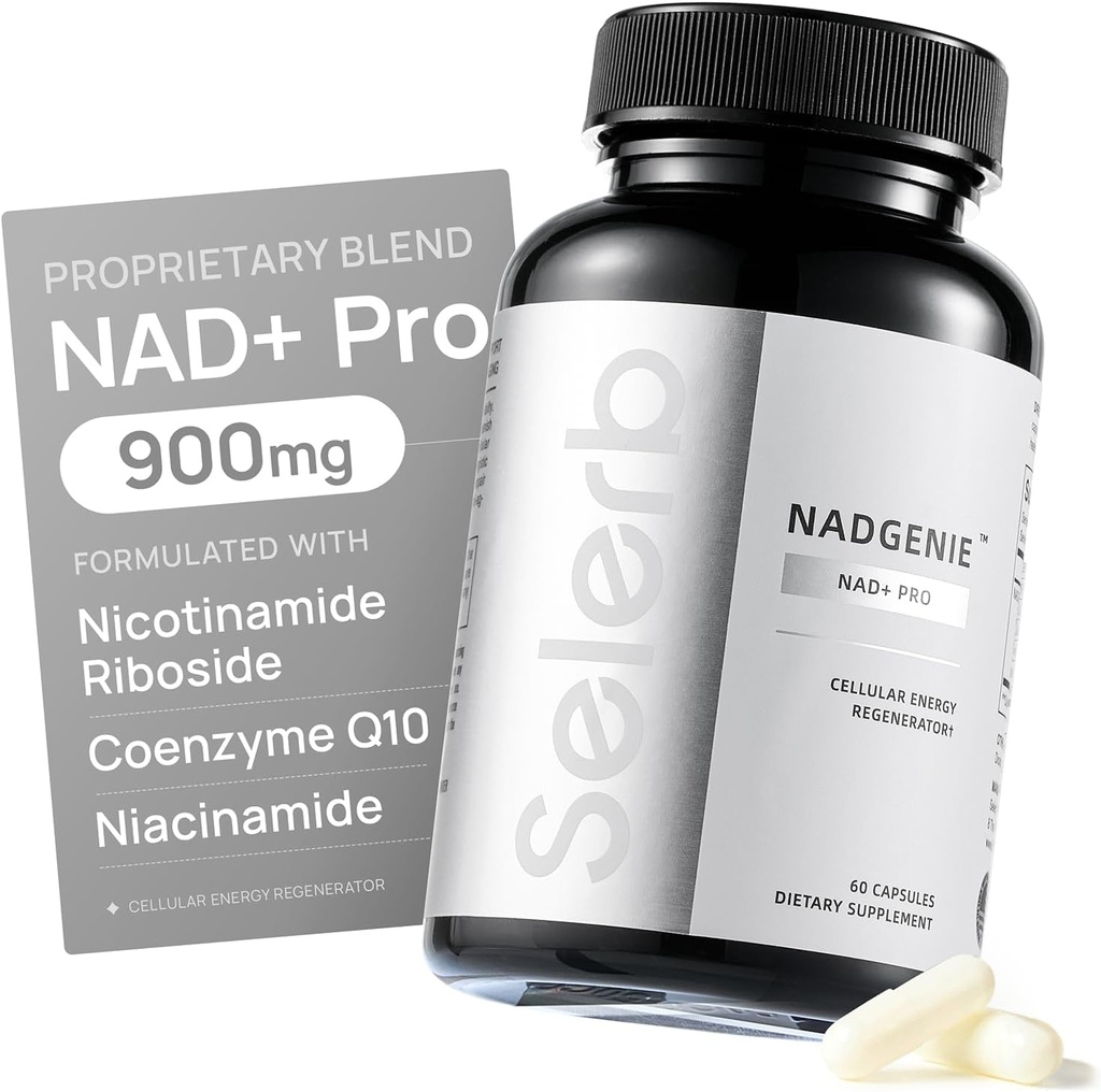 Selerb NR900 - NAD+ Supplement for Skin Aging Support, Cellular Energy Support and Focus, High Potency - 60 grófov - Wellness Doplnky stravy