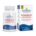 Nordic Naturals Vitamín B Complex - 45 Kapsule Tiamín, Riboflavín, Niacin, B6 & B12, folát, biotín, kyselina pantoténová Zdravie srdca, energia, metabolizmus Non-GMO služby