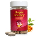 Fungimenty Super Bouncy - Supplement Mushroom - Cordyceps Huby, Zelený čaj, Ženšen - Energia a zameranie (60 Kapsule)