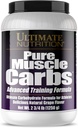 Ultimate Nutrition Pure Muscle Carbs - Complex Carbohydrát Powder for Sustained Energy - No Tuk, No Cholesterol - Calorie for Muscle Gainers and Athletes, Grape, 2,75 libra