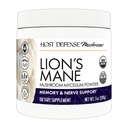 Host Defense Lion Mane Powder - Brain Health Suplement - Huba doplnok na podporu Focus & Pamäť funkcie - Immune & Nervisive System Suplement - 7 oz (133 Servings)