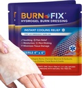 BurnFix® Burn Gel Pads 4x4 Hydrogel Dressing - Heat SinkTM Technology 