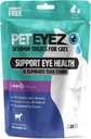 PetEyez vitamínové prípravky pre mačky - Odstraňovač taveniny - Podpora zdravia očí - Znižuje svrbenie a alergie - Jahňacia príchuť - 1oz