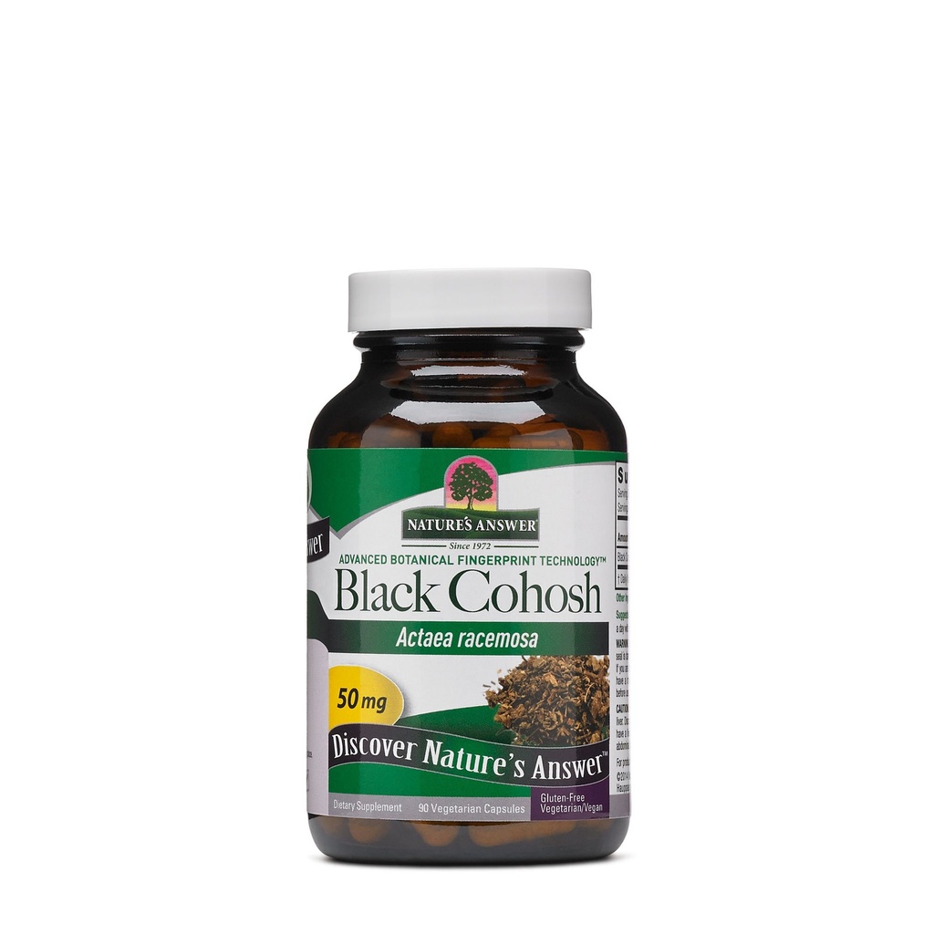Natures Answer Black Cohosh Root Powder 50mg 90 Vegetariánska kapsula 