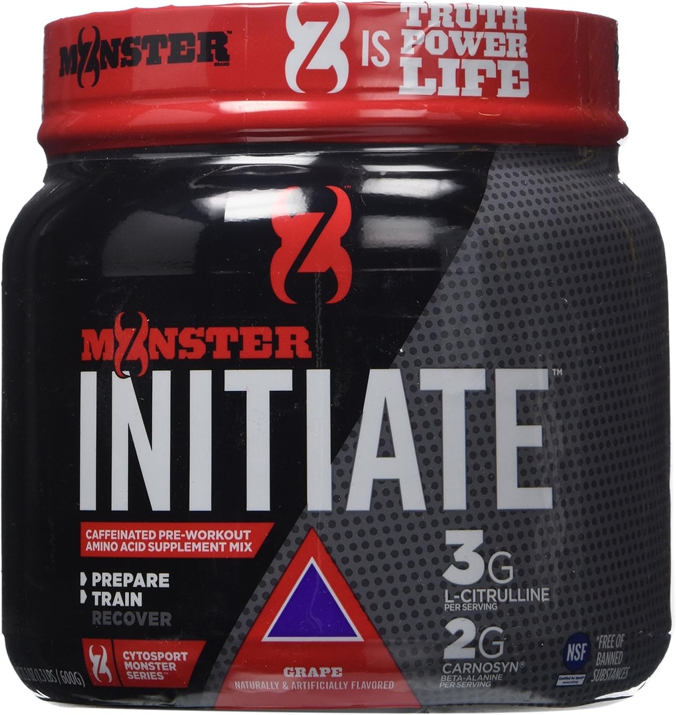 Cytosport Monster Iniciate Nutritional Drink, Pre Workout Powder, Gram, 600 Gram (30 Servings)
