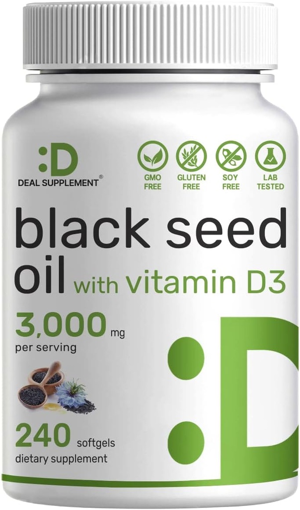 DEAL Application Black Seed Oil, 240 Softgels 