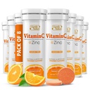 SIGIFY NATURE Vitamín C 1000mg Šumivý tablety - Silná imunitná podpora VIT C s zinkom doplnok - bez cukru & Vegánska formula 