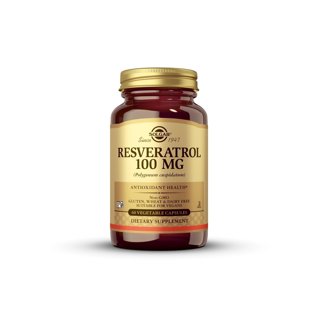 Solgar - Resveratrol 100 mg, 60 Rastlinné kapsuly