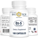 Bio Tech Vitamín D Kapsula 53191024401 1 fľaša, 100 na fľašu
